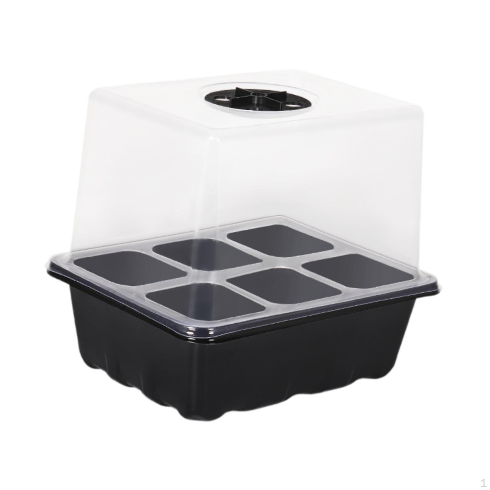 Plant Starter Tray Germination Nursery Built With Sturdy PET And Adjustable Lid чорний
Plant Starter Tray Germination Nursery Built With Sturdy PET And Adjustable Lid чорний