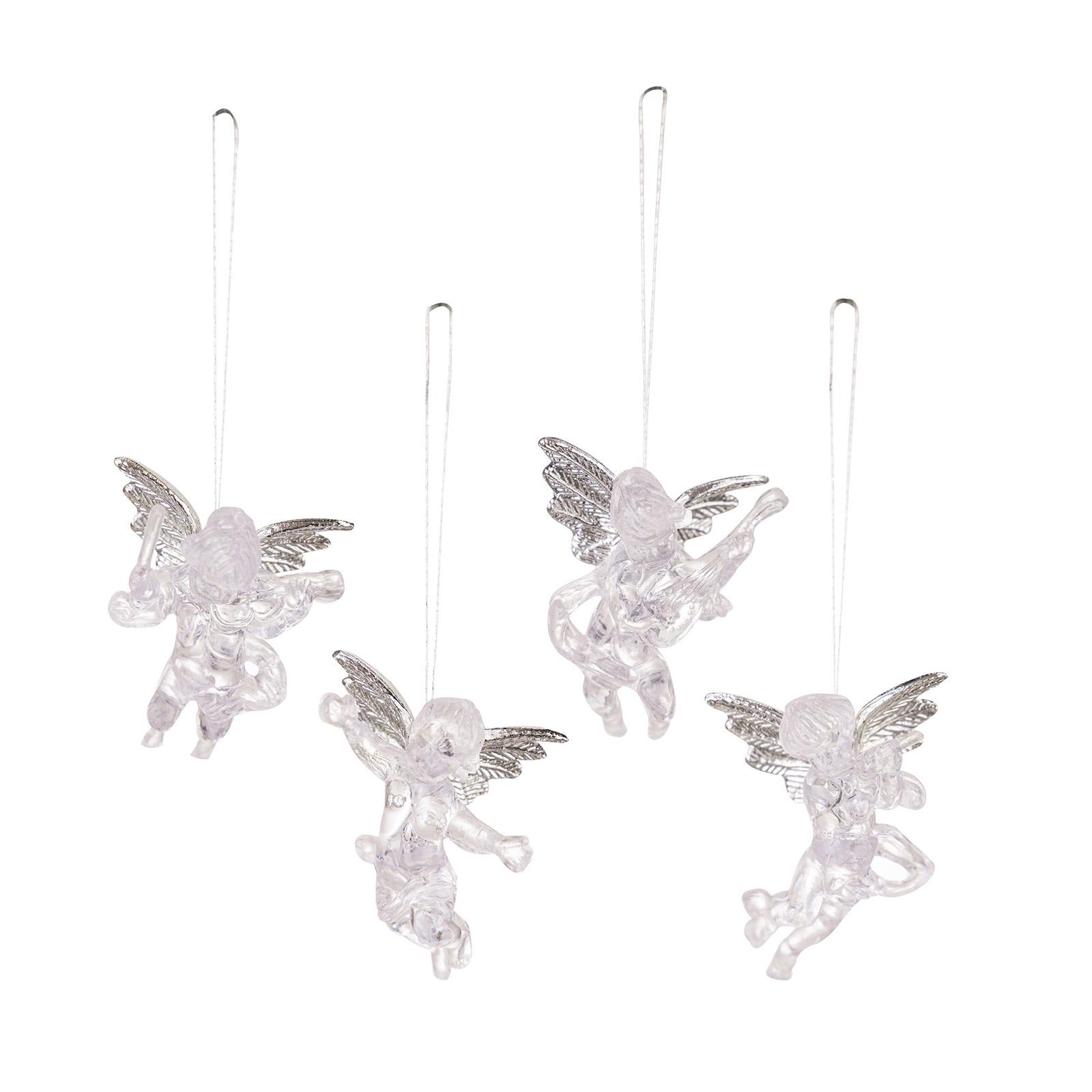 Набор из 4 Ангельских Подвесок для Новогодней Елки Ангельские Украшения для Новогодней Елки Прозрачный Акрил Праздничные Подвески
Набор из 4 Ангельских Подвесок для Новогодней Елки Ангельские Украшения для Новогодней Елки Прозрачный Акрил Праздничные Подвески