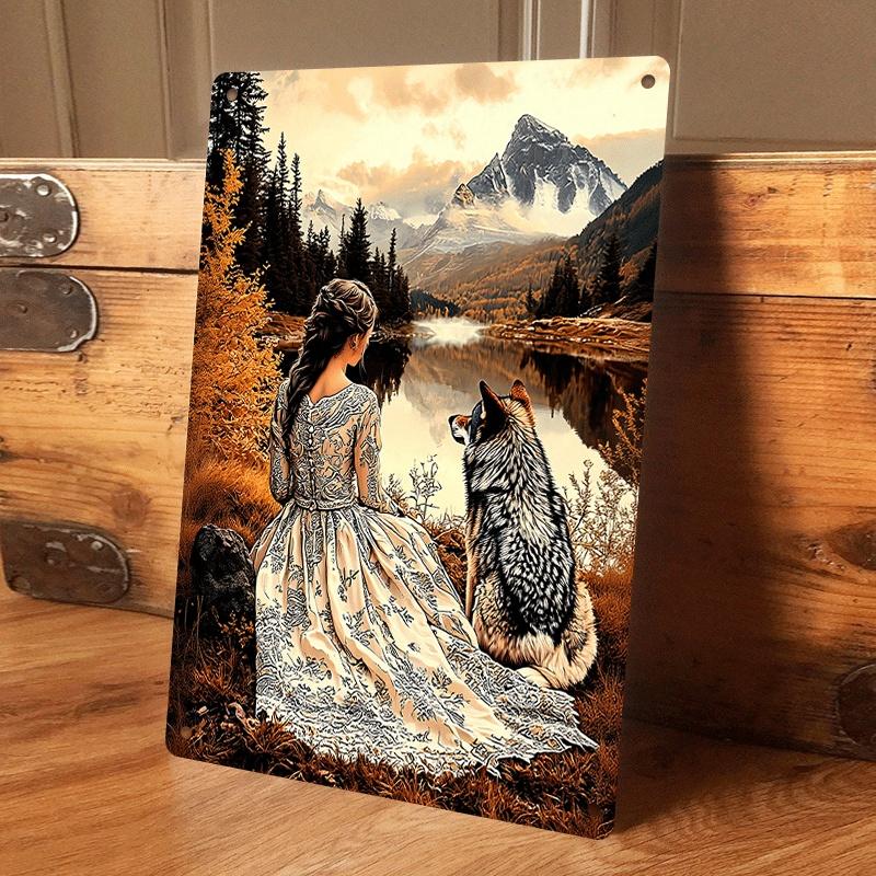 1 piece: A magical witch under a dreamy starry sky tin painting plaque; a decorative painting of mysterious flowers, moon, and m (as the picture,20x30cm)
1 piece: A magical witch under a dreamy starry sky tin painting plaque; a decorative painting of mysterious flowers, moon, and m (as the picture,20x30cm)