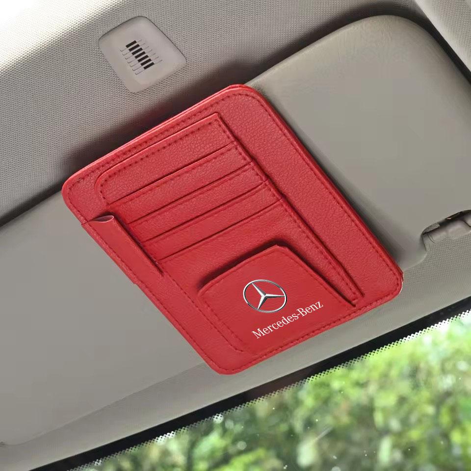 Car PU Leather Sun Visor Sunglasses Ticket Card Storage Bag For Mercedes Benz A B C E S Class CLA CLS SLK GLA GLC GLB GLK AMG W2
Car PU Leather Sun Visor Sunglasses Ticket Card Storage Bag For Mercedes Benz A B C E S Class CLA CLS SLK GLA GLC GLB GLK AMG W2