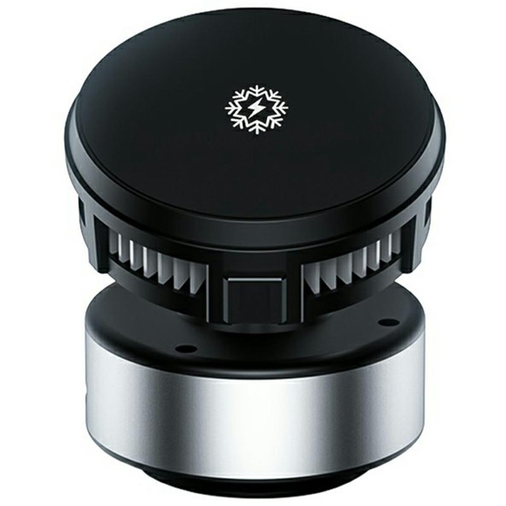 X19 360 Degree Rotation Car Phone Holder 15W Wireless Charging Vacuum Suction Cooling Magnetic Phone Stand Silver
X19 360 Degree Rotation Car Phone Holder 15W Wireless Charging Vacuum Suction Cooling Magnetic Phone Stand Silver