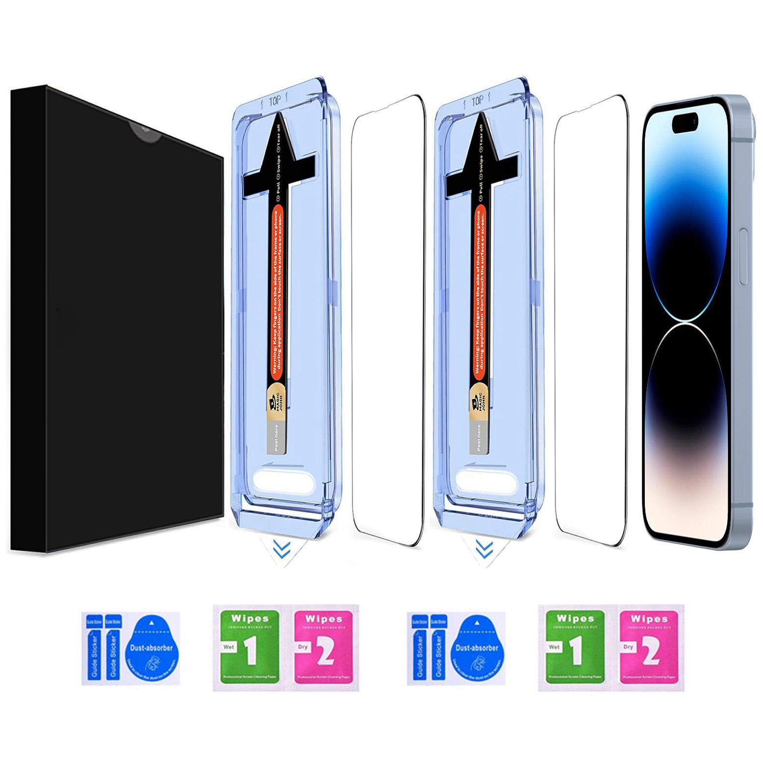 2 Sets For iPhone 14 Pro Tempered Glass HD Clear Screen Protector with Automatic Dust Removal Tool As Shown A
2 Sets For iPhone 14 Pro Tempered Glass HD Clear Screen Protector with Automatic Dust Removal Tool As Shown A