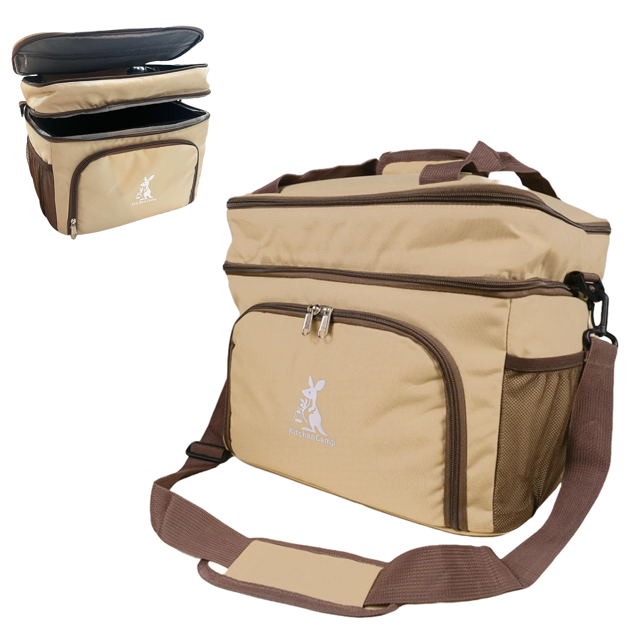 KitchenCamp Double Pack Soft Cooler Box Lightweight Compact Camping Outdoor 30L
KitchenCamp Double Pack Soft Cooler Box Lightweight Compact Camping Outdoor 30L