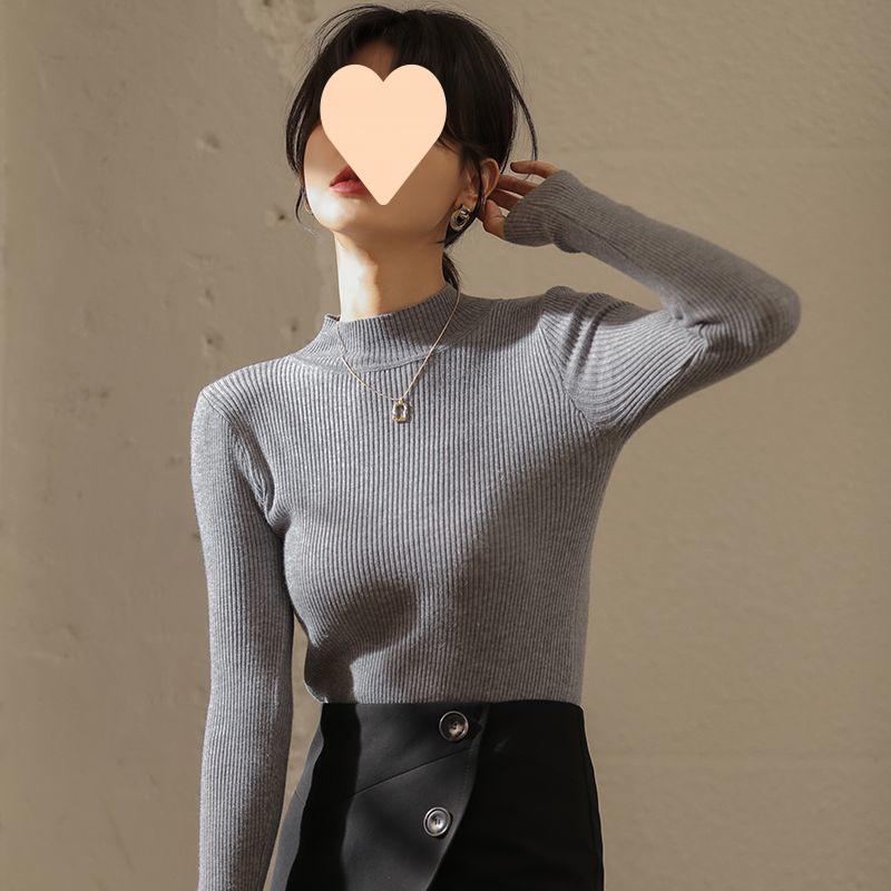 Черный свитер с полувысоким воротом для женщин, теплый для осени и зимы, с трикотажным нижним слоем и верхом, облегающий крой и эффектом похудения XL серый
Черный свитер с полувысоким воротом для женщин, теплый для осени и зимы, с трикотажным нижним слоем и верхом, облегающий крой и эффектом похудения XL серый