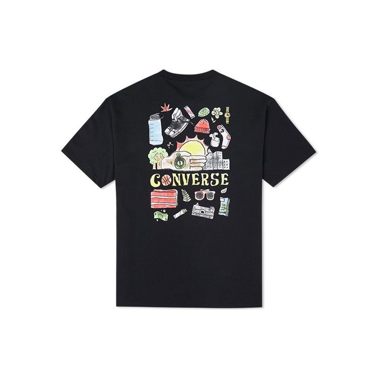 Converse Граффити с мультяшным принтом, свободная повседневная футболка с круглым вырезом и короткими рукавами, мужские топы, черные 10022038-A04
Converse Граффити с мультяшным принтом, свободная повседневная футболка с круглым вырезом и короткими рукавами, мужские топы, черные 10022038-A04