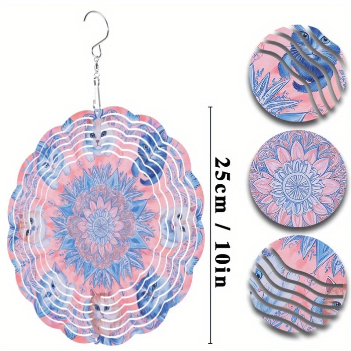 10-дюймовый подвесной колокольчик ветра с вращающимся дизайном, крючок 360 градусов, металлический декор в садовом стиле для всех сезонов, уличный художественный шарм, гармония, декор 01A
10-дюймовый подвесной колокольчик ветра с вращающимся дизайном, крючок 360 градусов, металлический декор в садовом стиле для всех сезонов, уличный художественный шарм, гармония, декор 01A