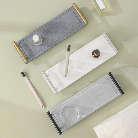 Полка для хранения с ручкой, суперабсорбент, быстросохнущая полка-органайзер для раковины в ванной комнате из диатомовой земли
Полка для хранения с ручкой, суперабсорбент, быстросохнущая полка-органайзер для раковины в ванной комнате из диатомовой земли