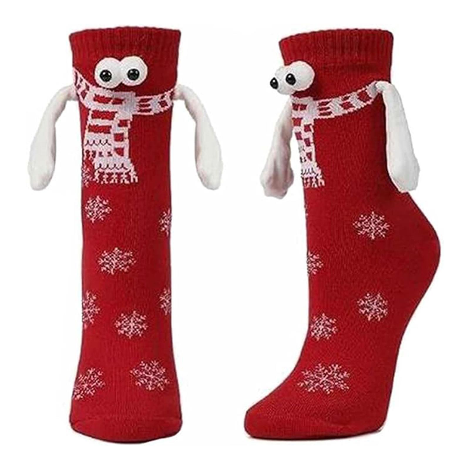 1 Pair Hand in Hand Christmas Stockings Magnetic Holding Hands Socks Funny Couple Matching Socks for Couples Friends
1 Pair Hand in Hand Christmas Stockings Magnetic Holding Hands Socks Funny Couple Matching Socks for Couples Friends