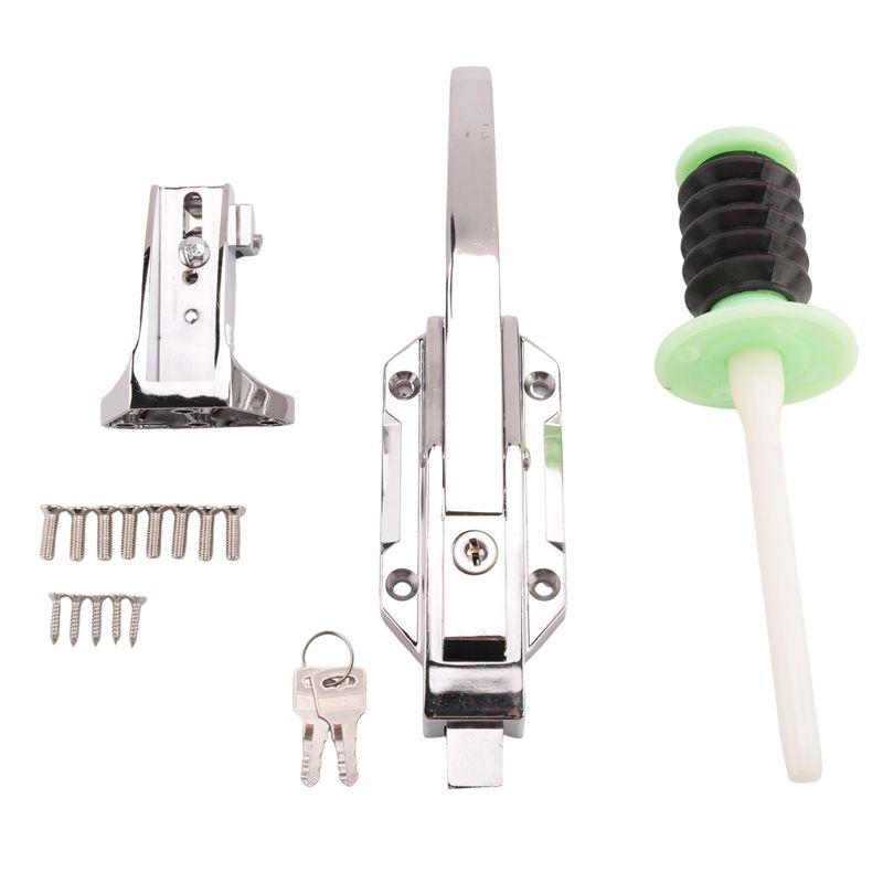 ABJI-Door Latch Handle Set Safety Freezer Door Latch Handle Set With Adjustable Offset Strike And Inside Release And Keys
ABJI-Door Latch Handle Set Safety Freezer Door Latch Handle Set With Adjustable Offset Strike And Inside Release And Keys