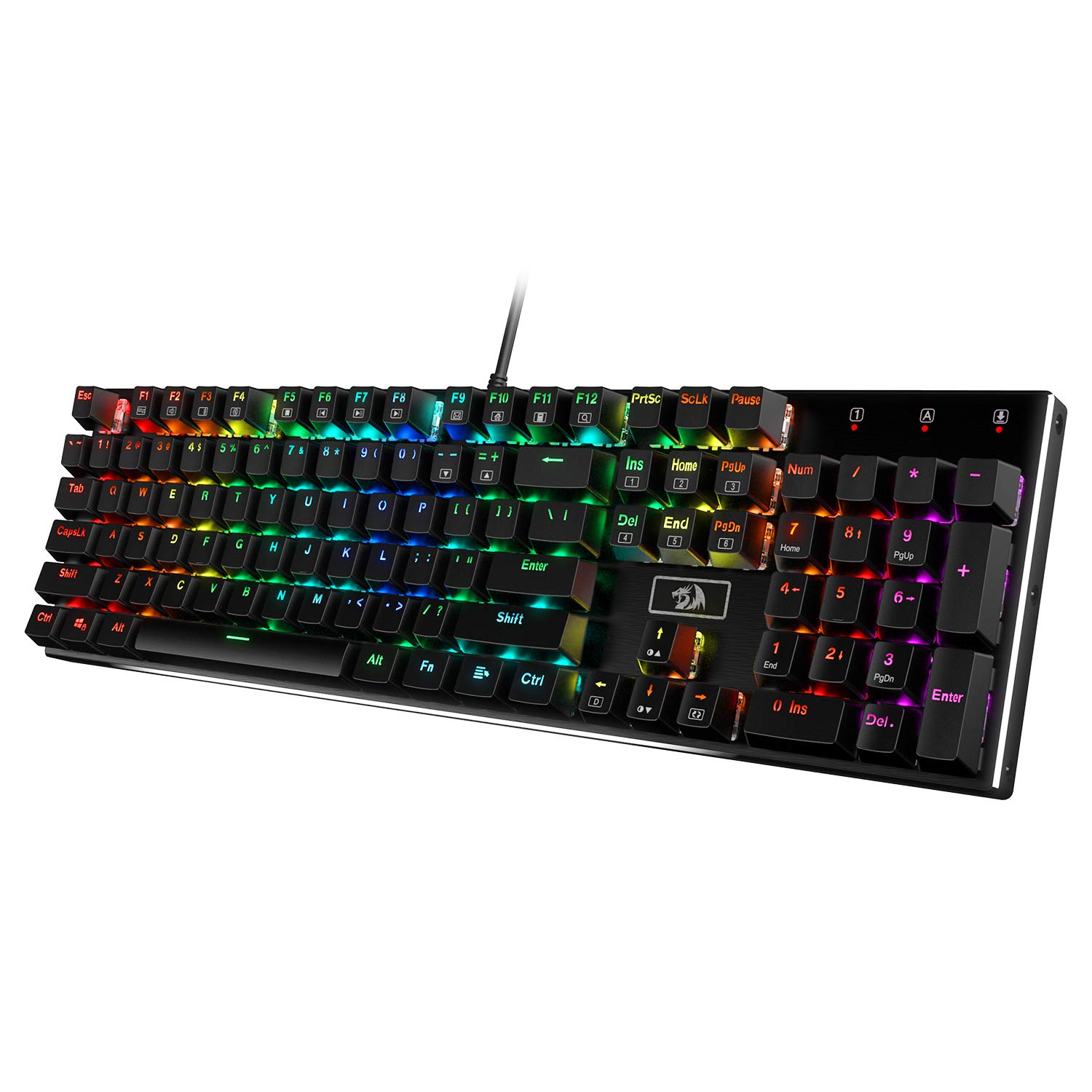 Redragon K556 RGB LED backlit wired mechanical gaming keyboard, 104-key hot-swap mechanical keyboard, aluminum base, upgraded sockets and
Redragon K556 RGB LED backlit wired mechanical gaming keyboard, 104-key hot-swap mechanical keyboard, aluminum base, upgraded sockets and
