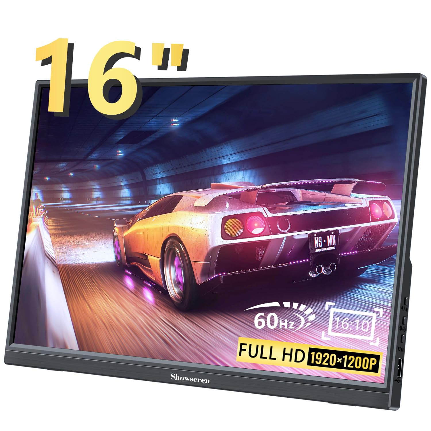 Portable Monitor 16 Full HD 1920X1200P Display 60Hz IPS LCD HDMI USB C Portable Monitor for Laptop PC Switch Inch, 300cd/Brightness, Panel, 100% RGB,
Portable Monitor 16 Full HD 1920X1200P Display 60Hz IPS LCD HDMI USB C Portable Monitor for Laptop PC Switch Inch, 300cd/Brightness, Panel, 100% RGB,