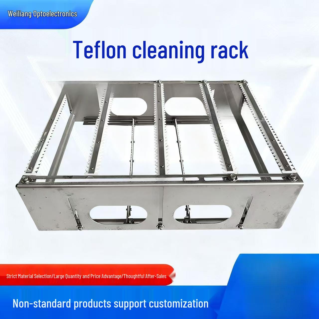 316 Stainless Steel Ultrasonic Optical Glass Cleaning Rack with Teflon Turnover Basket Contact Customer Service
316 Stainless Steel Ultrasonic Optical Glass Cleaning Rack with Teflon Turnover Basket Contact Customer Service