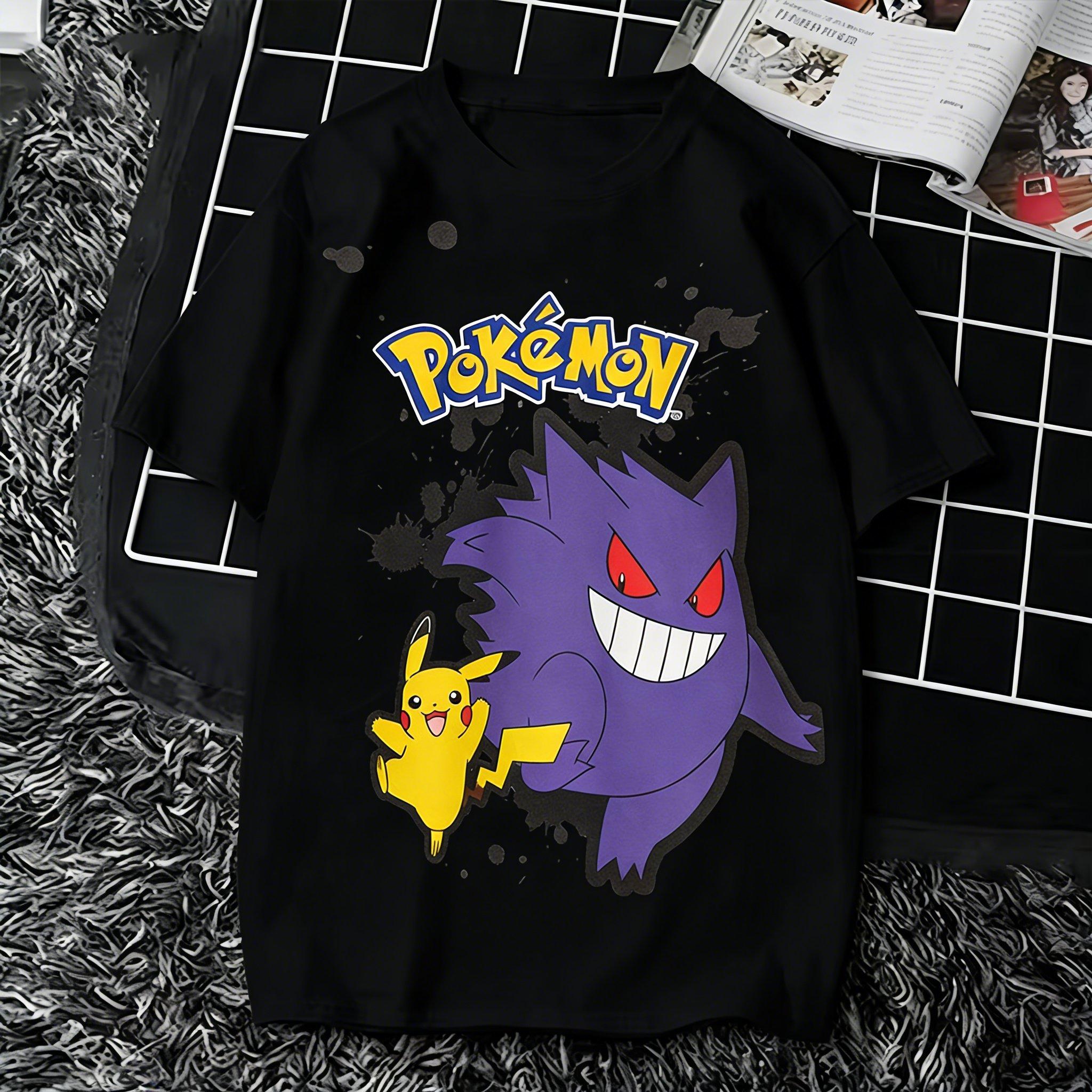 Bandai Pokemon Pikachu Gengar T Shirt Unisex Women Summer Cotton Short Sleeve Tee Anime Print Tops Streetwear Parentchild Clothing M
Bandai Pokemon Pikachu Gengar T Shirt Unisex Women Summer Cotton Short Sleeve Tee Anime Print Tops Streetwear Parentchild Clothing M