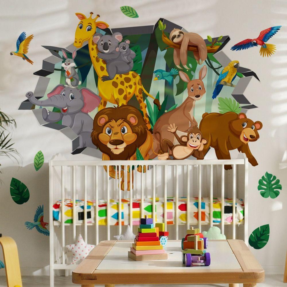 2 sheets/set Waterproof Animal Wall Stickers Cartoon Wallpaper Background Decor Decals Living Room 2 Sheets/Set
2 sheets/set Waterproof Animal Wall Stickers Cartoon Wallpaper Background Decor Decals Living Room 2 Sheets/Set