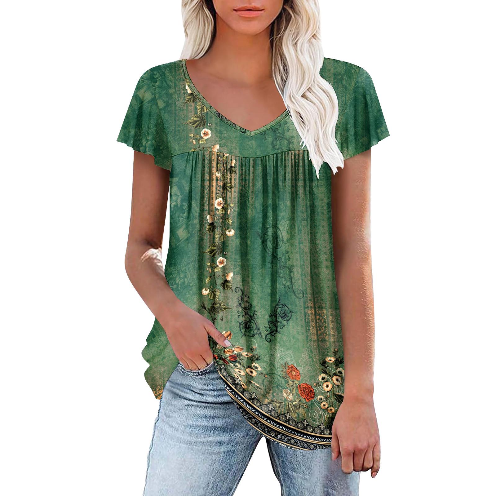 Женская футболка с коротким рукавом, элегантная повседневная рубашка, весенне-летний наряд, струящиеся плиссированные топы с круглым вырезом спереди, летние топы S
Женская футболка с коротким рукавом, элегантная повседневная рубашка, весенне-летний наряд, струящиеся плиссированные топы с круглым вырезом спереди, летние топы S