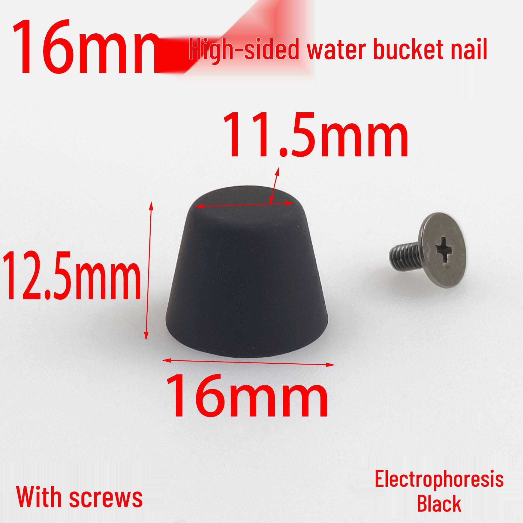 Electrophoretic Black 16MM Tall Water Bucket Nail Box Bag Hardware Accessories
Electrophoretic Black 16MM Tall Water Bucket Nail Box Bag Hardware Accessories
