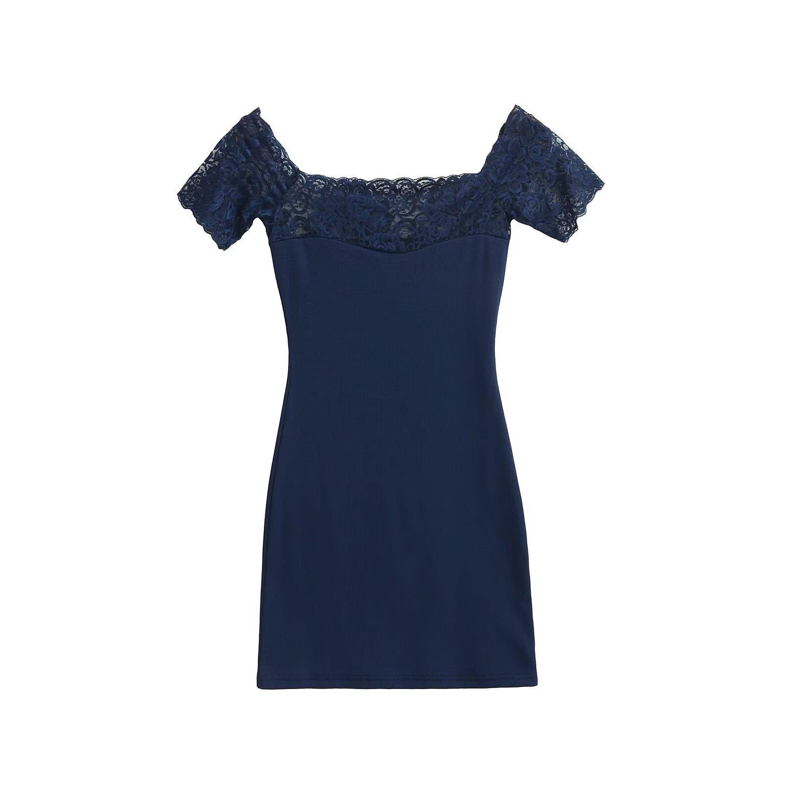 Trendy Women s Sexy Lace One-Shoulder Dress: Waist-Cinched, Slimming, Hip-Hugging Short Skirt Medium темно-синього кольору
Trendy Women s Sexy Lace One-Shoulder Dress: Waist-Cinched, Slimming, Hip-Hugging Short Skirt Medium темно-синього кольору