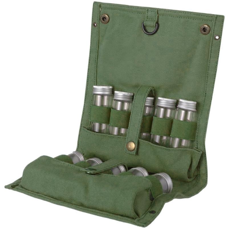 Portable Refillable Spices Container BBQ Spices Storage Bag with 10 Bottles Seasoning Bottle Holder Condiments Organizers армия зеленый
Portable Refillable Spices Container BBQ Spices Storage Bag with 10 Bottles Seasoning Bottle Holder Condiments Organizers армия зеленый