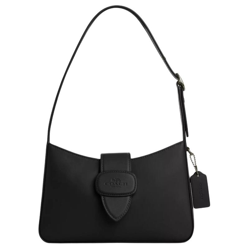 COACH Eliza 25 logo snap closure calfskin underarm shoulder bag medium women s black чорний
COACH Eliza 25 logo snap closure calfskin underarm shoulder bag medium women s black чорний