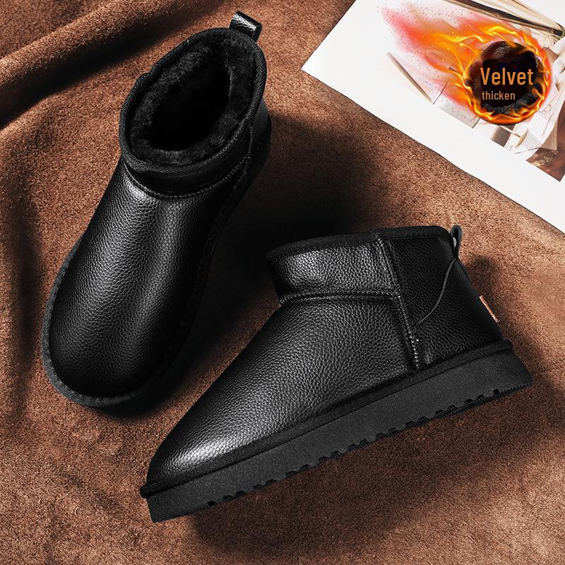 Men s Waterproof Genuine Leather Non-Slip Snow Boots, Winter Warm with Thick Velvet, Short Barrel, Cold-Proof for Northeast Conditions. 41 коричневий
Men s Waterproof Genuine Leather Non-Slip Snow Boots, Winter Warm with Thick Velvet, Short Barrel, Cold-Proof for Northeast Conditions. 41 коричневий
