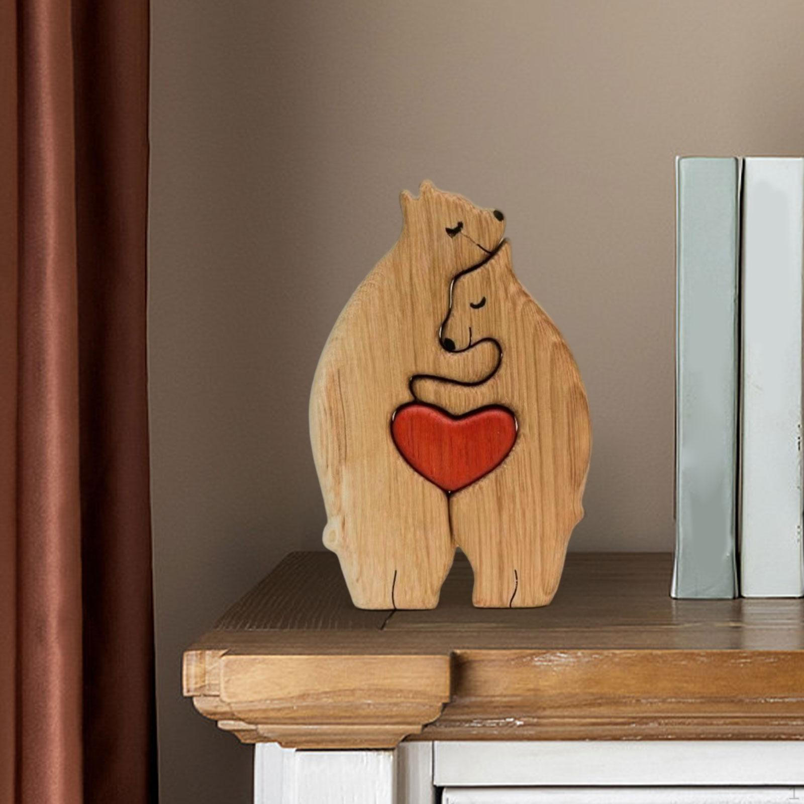 Дерев яна іграшка-скульптура-головоломка Bear Family, декорація Family of Bears для подарунка
Дерев яна іграшка-скульптура-головоломка Bear Family, декорація Family of Bears для подарунка