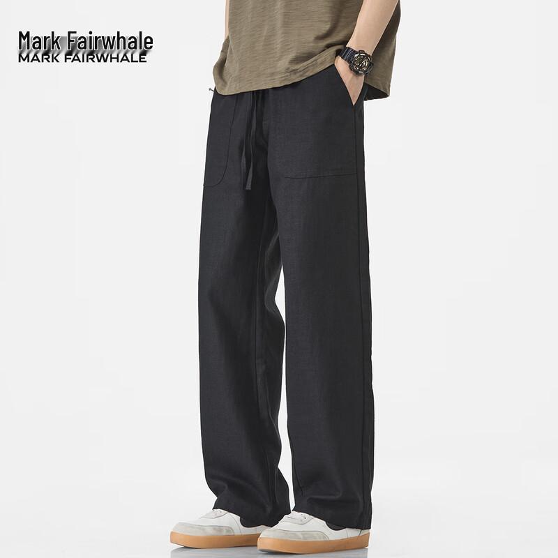 Mark Fairwhale Men s Breathable Ramie Blend Loose Straight Casual Pants L
Mark Fairwhale Men s Breathable Ramie Blend Loose Straight Casual Pants L