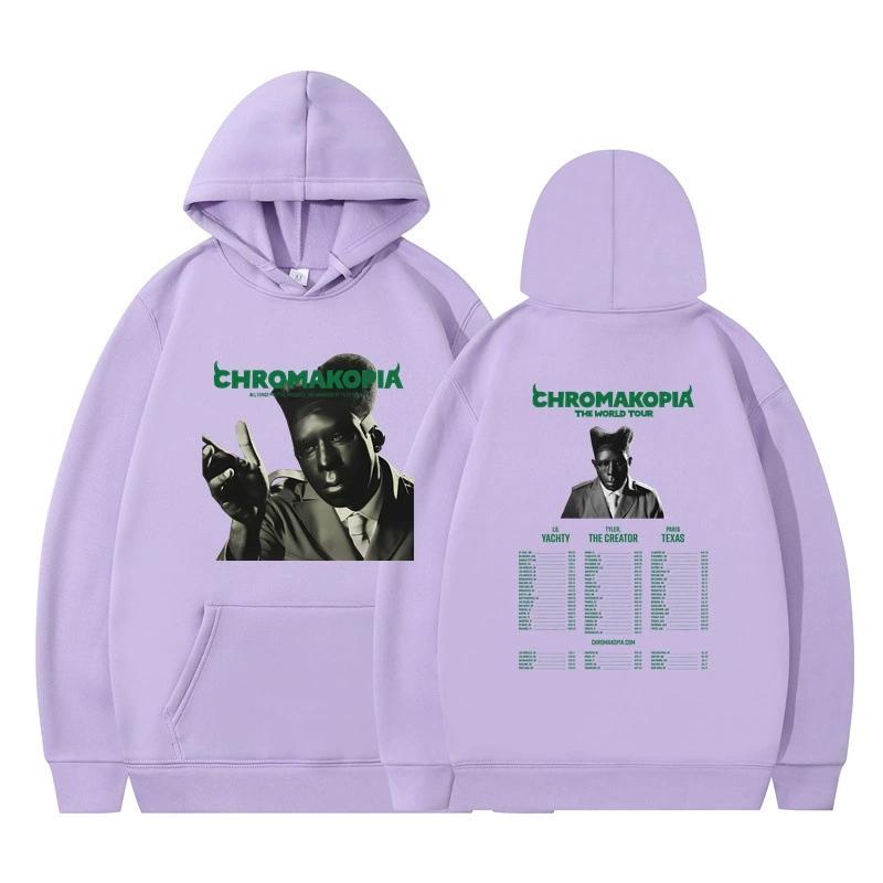 Fashion for Fans of Chromakopia Letters Printed Sweatshirt Outdoor Sport Cosplay Pullovers Hoodie Cosplay Costume XXS світло-фіолетового кольору
Fashion for Fans of Chromakopia Letters Printed Sweatshirt Outdoor Sport Cosplay Pullovers Hoodie Cosplay Costume XXS світло-фіолетового кольору