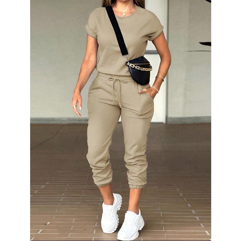 TIFICY Women s Fashion Casual Summer Spring Solid Color Print Short Sleeve O-Neck Trousers Pants Suits XS верблюд
TIFICY Women s Fashion Casual Summer Spring Solid Color Print Short Sleeve O-Neck Trousers Pants Suits XS верблюд