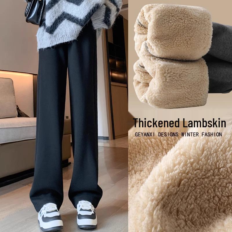 Women s Extra Long Fleece-Lined Lambswool Sweatpants - 2024 Autumn/Winter, Straight Leg, Wide Leg, Casual Joggers for Tall Women XXL
Women s Extra Long Fleece-Lined Lambswool Sweatpants - 2024 Autumn/Winter, Straight Leg, Wide Leg, Casual Joggers for Tall Women XXL