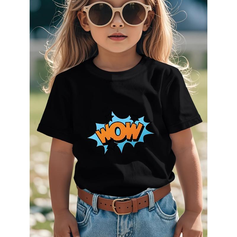European sizes Wow Series Short-Sleeve T-Shirts for Boys And Girls - Featuring a White Vintage Comic WOW! Logo with POW! Design 164cm чорний
European sizes Wow Series Short-Sleeve T-Shirts for Boys And Girls - Featuring a White Vintage Comic WOW! Logo with POW! Design 164cm чорний
