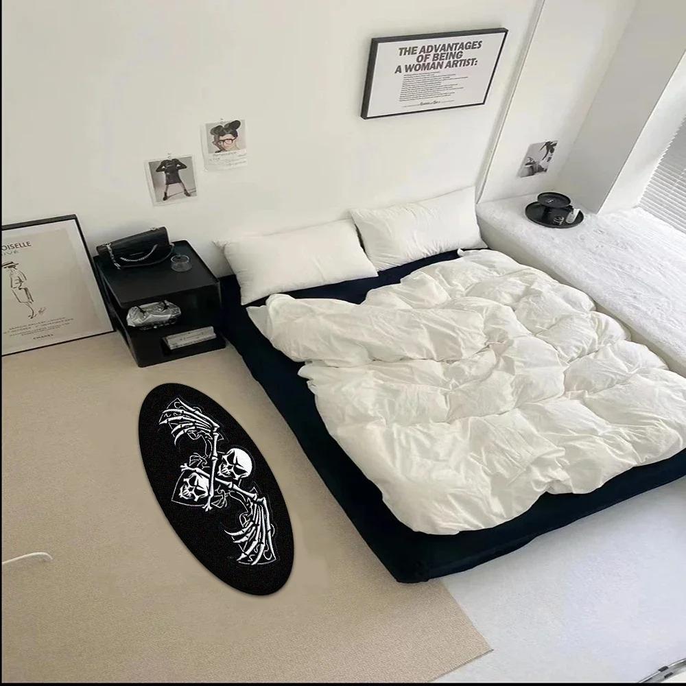 Black White Funny Creative Carpet Smiling Face Skull Rug Comfortable Soft Bedroom Rugs Living Room Decoration Non-slip Floor Mat 40x80cm
Black White Funny Creative Carpet Smiling Face Skull Rug Comfortable Soft Bedroom Rugs Living Room Decoration Non-slip Floor Mat 40x80cm
