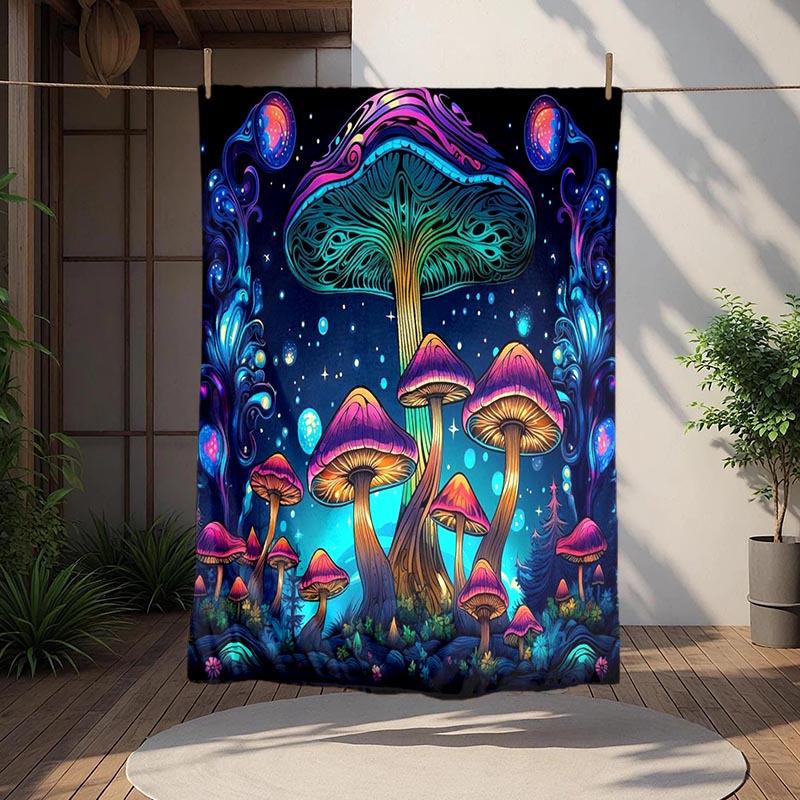 1pc Mushroom Printing Lightweight Flannel Blanket, Comfortable and Warm Blanket, for Camping Sofa Bed and Couch Office, Gift Blankets in 100x150cm
1pc Mushroom Printing Lightweight Flannel Blanket, Comfortable and Warm Blanket, for Camping Sofa Bed and Couch Office, Gift Blankets in 100x150cm