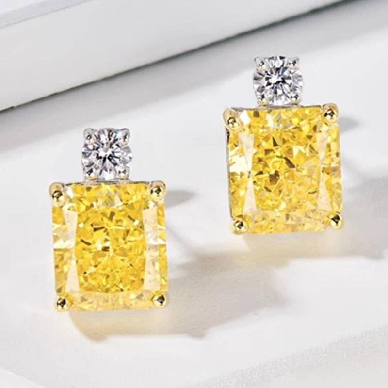Huitan Versatile Charming Women Stud Earrings Inlaid Bright Geometric Yellow CZ Fashion Accessories for Wedding Party Zircon
Huitan Versatile Charming Women Stud Earrings Inlaid Bright Geometric Yellow CZ Fashion Accessories for Wedding Party Zircon