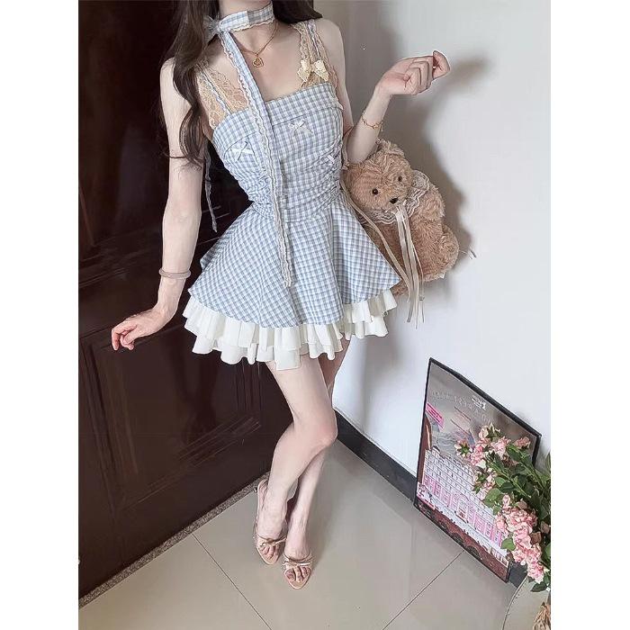 2026 French Plaid Halter Dress: Women s Slimming High-Waist Flared Camisole XL
2026 French Plaid Halter Dress: Women s Slimming High-Waist Flared Camisole XL