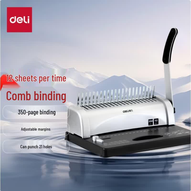 Deli 21-Hole Comb Binding Machine 3870 CN plug (adapter included)
Deli 21-Hole Comb Binding Machine 3870 CN plug (adapter included)
