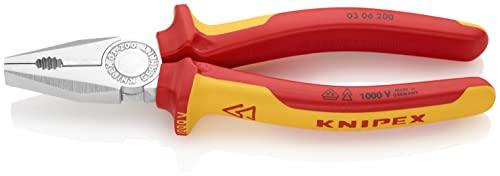 Knipex 03 06 200 SB Combination Pliers 7,87 with insulated handles in blister packaging
Knipex 03 06 200 SB Combination Pliers 7,87 with insulated handles in blister packaging