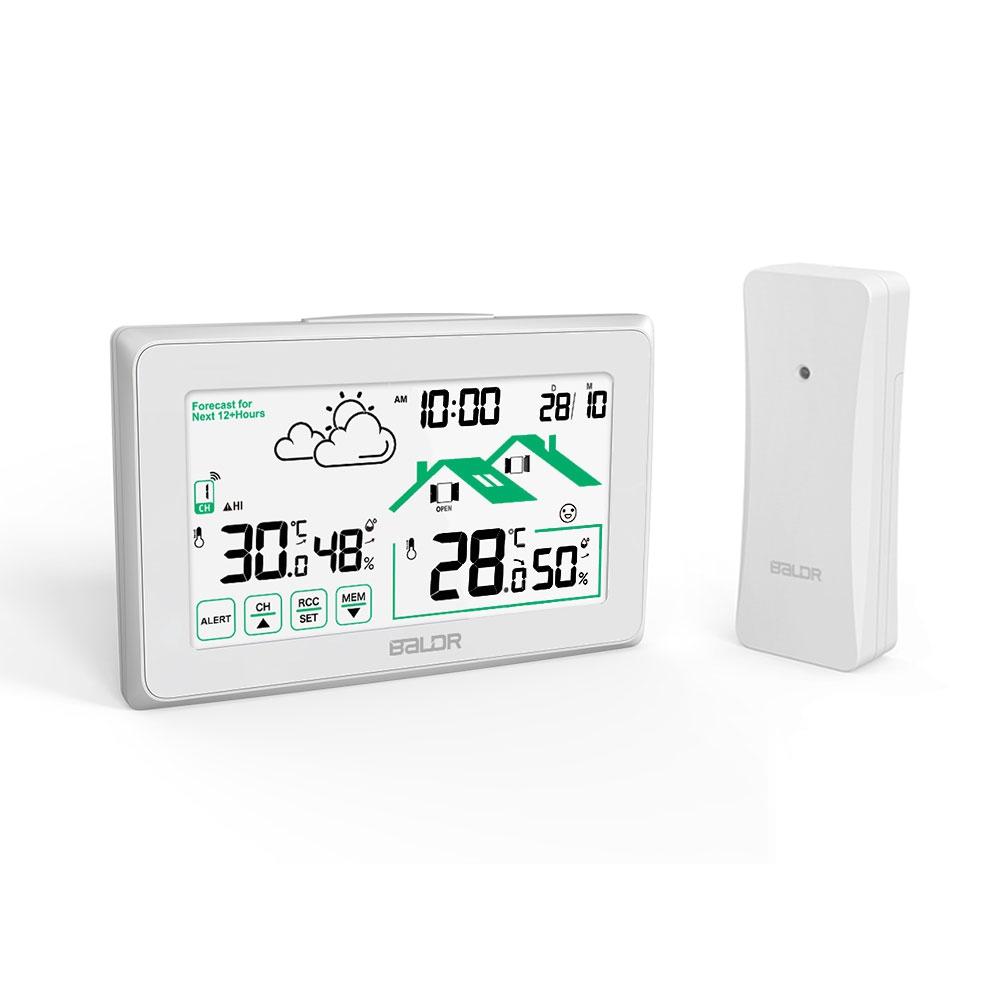 Baldr Smart Wireless Weather Station Digital LCD Hygrometer Thermometer Record RCC Alarm Clock Calendar Trend Forecast Sensor белый
Baldr Smart Wireless Weather Station Digital LCD Hygrometer Thermometer Record RCC Alarm Clock Calendar Trend Forecast Sensor белый