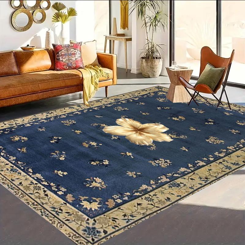 Chinese Carpet Mat Rug Home Decoration Living Room Floor Rug Traditional Pattern Blue Gold Style Indoor Area Rug Bedroom Decor 40x60cm
Chinese Carpet Mat Rug Home Decoration Living Room Floor Rug Traditional Pattern Blue Gold Style Indoor Area Rug Bedroom Decor 40x60cm