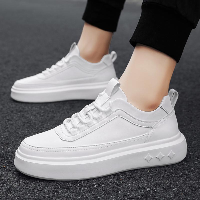 Platform white shoes men s shoes spring and autumn white men s versatile casual shoes heightening sports leather surface waterproof simple board shoes 44
Platform white shoes men s shoes spring and autumn white men s versatile casual shoes heightening sports leather surface waterproof simple board shoes 44