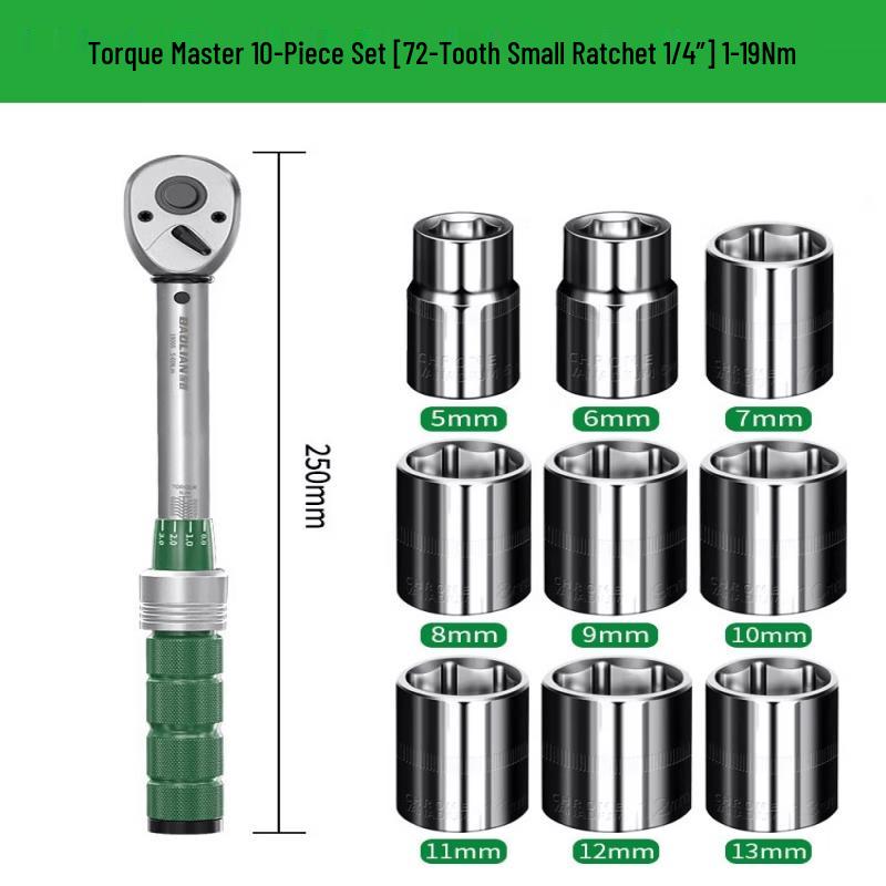 OEING 10-Piece 1/4 Drive Adjustable Torque Wrench Set
OEING 10-Piece 1/4 Drive Adjustable Torque Wrench Set