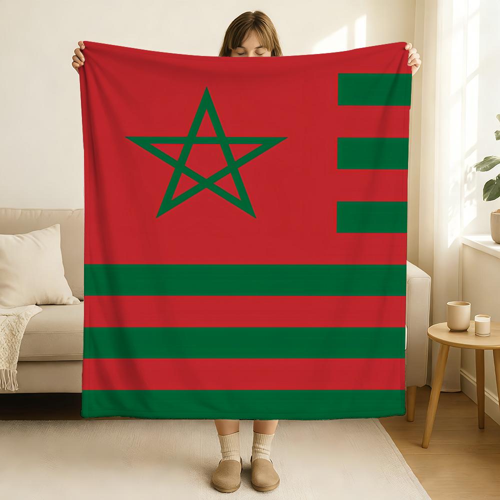 Country Morocco Flag Blanket Soft and Skin Friendly For Couch Bed Napping Bedspread All Seasons Comforter 75x90cm
Country Morocco Flag Blanket Soft and Skin Friendly For Couch Bed Napping Bedspread All Seasons Comforter 75x90cm