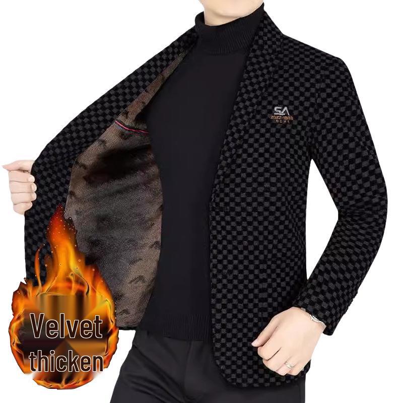 Men s Winter Wool Suit Jacket - Thickened, Single-Breasted, Casual Warmth for Middle-Aged Dads 170 (Suitable for 110-130 jin)
Men s Winter Wool Suit Jacket - Thickened, Single-Breasted, Casual Warmth for Middle-Aged Dads 170 (Suitable for 110-130 jin)