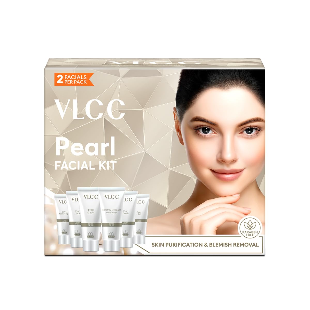 VLCC Pearl Facial Kit 60 g Pack Of 1 At Home Facial For Radiant Glow Brightened Skin And Smooth Complexion Care Routine
VLCC Pearl Facial Kit 60 g Pack Of 1 At Home Facial For Radiant Glow Brightened Skin And Smooth Complexion Care Routine