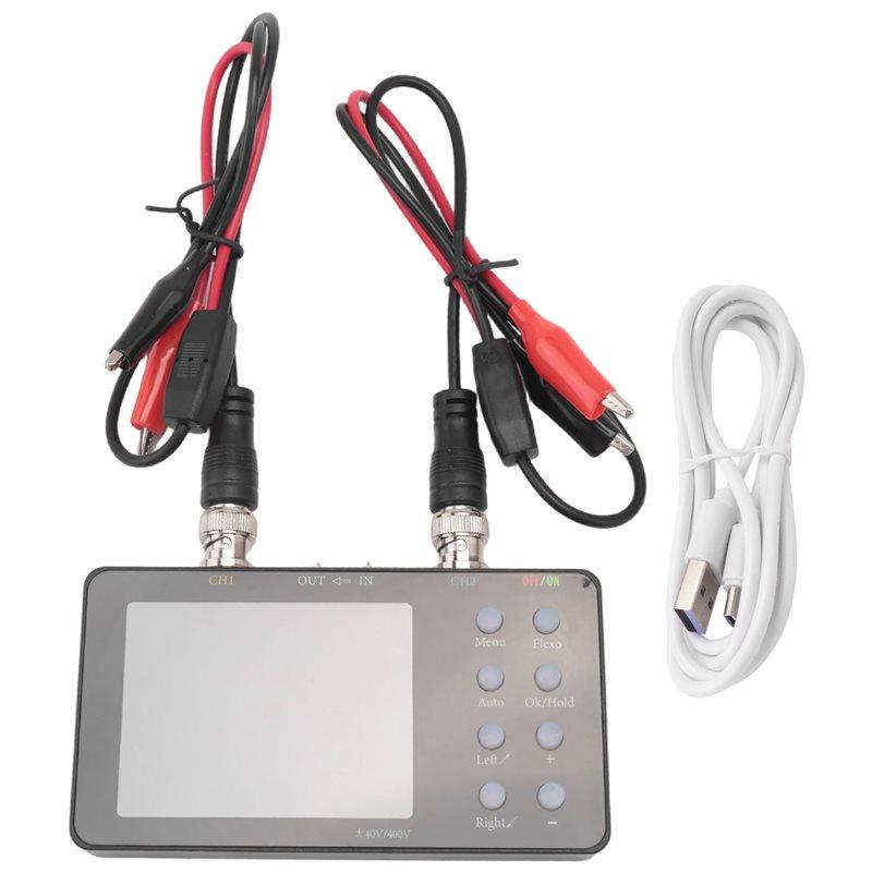 A34R Digital Oscilloscope Dual-Channel 50M Sampling Rate 10M Analogue Bandwidth 6A Current Waveform Measurement
A34R Digital Oscilloscope Dual-Channel 50M Sampling Rate 10M Analogue Bandwidth 6A Current Waveform Measurement