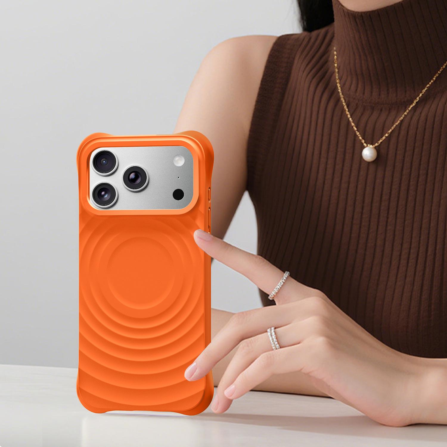 iPhone 17 Pro Max Liquid Silicone Case with Magnetic Wave Ripple Pattern - Drop-Proof Protective Case for Women iPhone 17 Pro Max
iPhone 17 Pro Max Liquid Silicone Case with Magnetic Wave Ripple Pattern - Drop-Proof Protective Case for Women iPhone 17 Pro Max