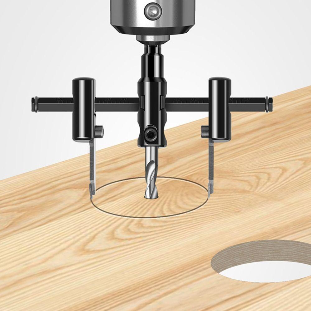 Aircraft Type Hole Cutter Adjustable Drill Bit Circle Hole Cutter Professional 120 чорний
Aircraft Type Hole Cutter Adjustable Drill Bit Circle Hole Cutter Professional 120 чорний