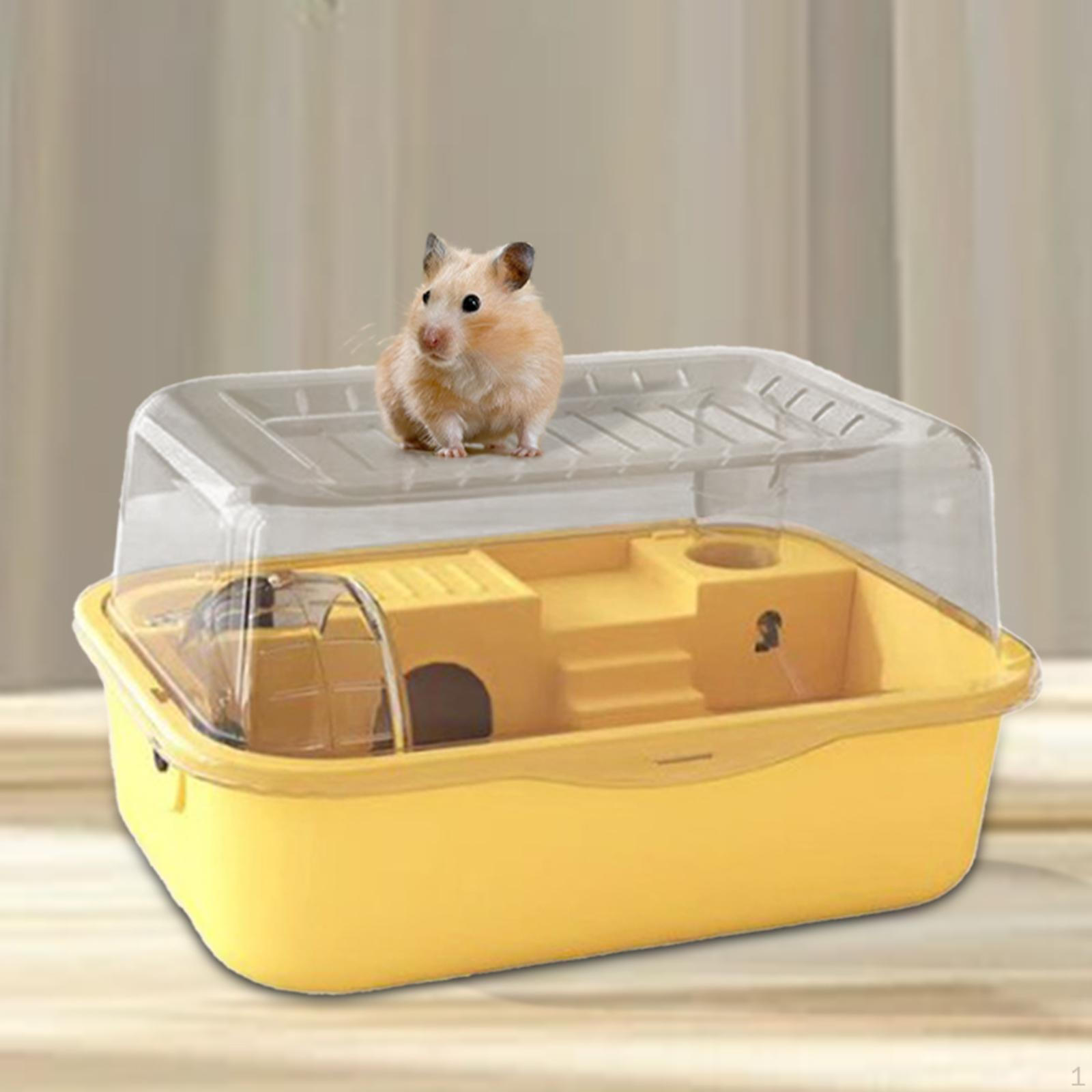 Акриловая клетка для хомяков с открывающимся верхом и поилкой для мелких животных жёлтый
Акриловая клетка для хомяков с открывающимся верхом и поилкой для мелких животных жёлтый