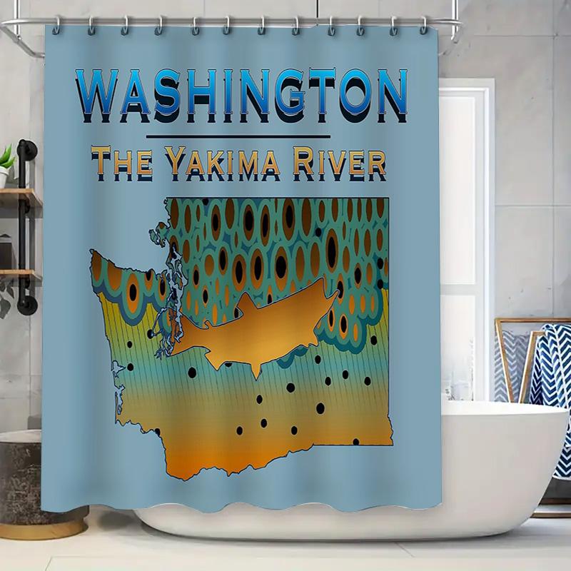 Washington State Shower Curtain Vintage Map Waterproof Bathroom Decor Artistic Home Textile Scenic Landscape Print W60H190(CM)-1 Pcs
Washington State Shower Curtain Vintage Map Waterproof Bathroom Decor Artistic Home Textile Scenic Landscape Print W60H190(CM)-1 Pcs