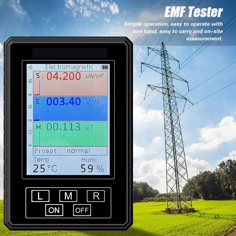 Portable Radiation Dosimeter Monitor Tester EMF Meter XR-2 PRO Handheld Electromagnetic Field Radiation Detector Tester чёрный
Portable Radiation Dosimeter Monitor Tester EMF Meter XR-2 PRO Handheld Electromagnetic Field Radiation Detector Tester чёрный