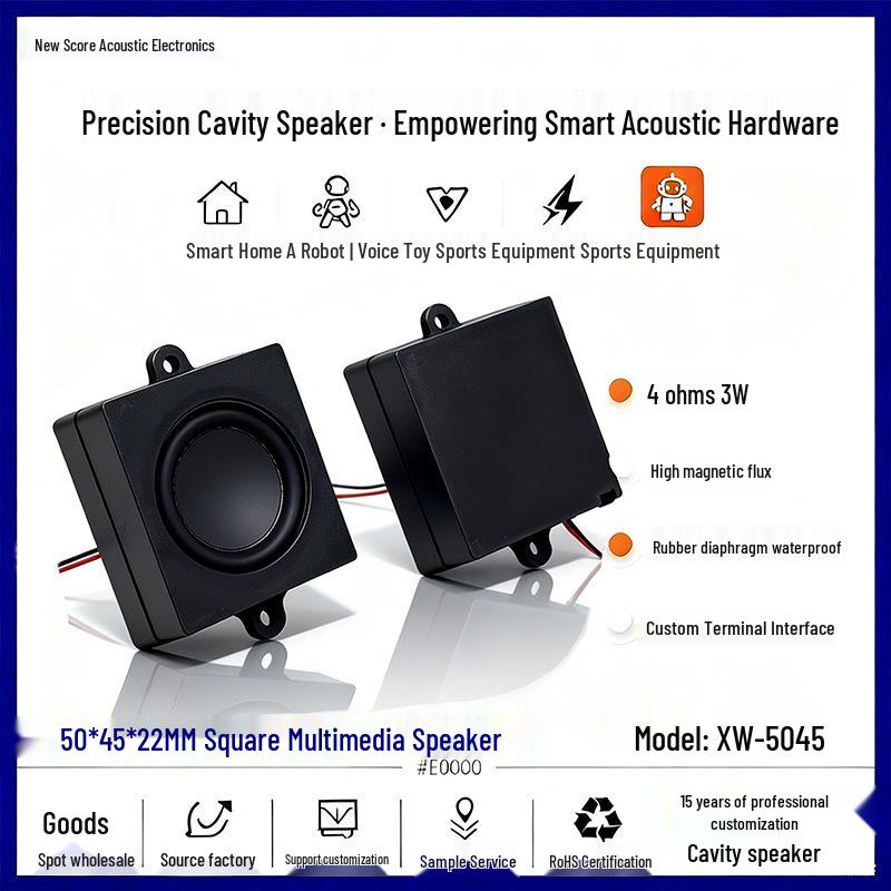 5045 Smart Home 4 Ohm 5W Robot Sound Box Speaker
5045 Smart Home 4 Ohm 5W Robot Sound Box Speaker